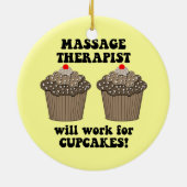 Massagetherapeut Keramikornament (Hinten)