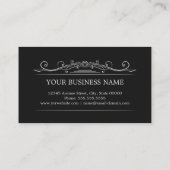 Massagetherapeut - klassischer Vintager Rahmen Visitenkarte (Rückseite)