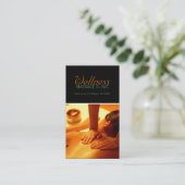 Massagetherapeut, Klinik, Wellness-Business-Card Visitenkarte (Stehend Vorderseite)