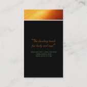 Massagetherapeut, Klinik, Wellness-Business-Card Visitenkarte (Rückseite)