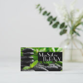 Massagetherapeut Klinik Wellness Gesundheit Visitenkarte (Stehend Vorderseite)