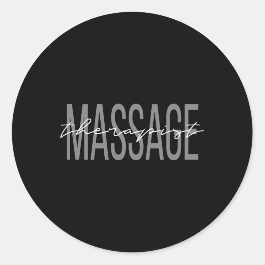 Massagetherapeut Lmt Massage Therapist Runder Aufkleber (Vorderseite)