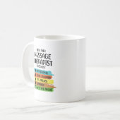 Massagetherapeut LMT Masseuse Muskel Whisperer Kaffeetasse (Vorderseite Links)
