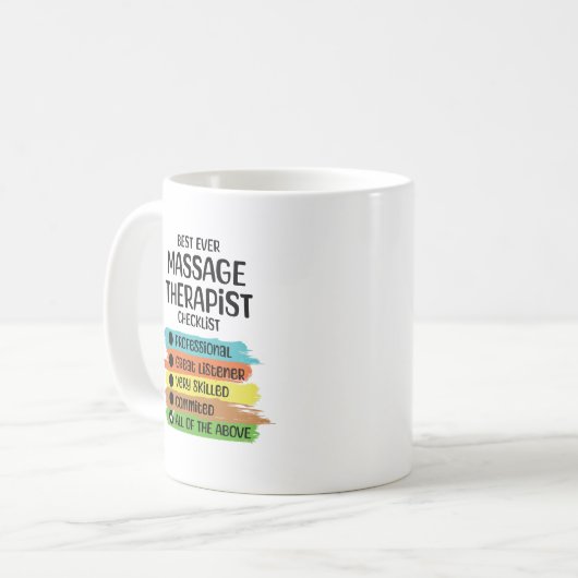 Massagetherapeut LMT Masseuse Muskel Whisperer Kaffeetasse (Vorderseite Links)