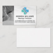 Massagetherapeut | Logo für Wirbelsäulenmedizin Visitenkarte (Vorne/Hinten)