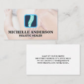 Massagetherapeut | Logokombination Visitenkarte (Vorne/Hinten)