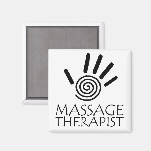 Massagetherapeut Magnet (Vorderseite/Rückseite)