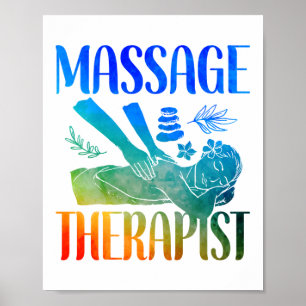 Massagetherapeut Massage Massage Massage Massage Poster