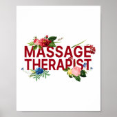 Massagetherapeut Massage Massage Massage Massage Poster (Vorne)