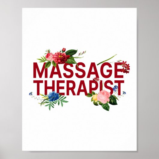 Massagetherapeut Massage Massage Massage Massage Poster (Vorne)