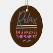 Massagetherapeut Massage Therapie Keramik Ornament (Rechts)