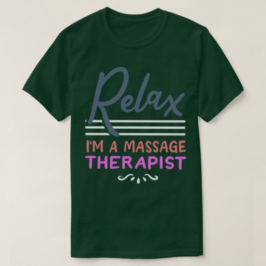 Massagetherapeut Massage Therapie T-Shirt (Design vorne)