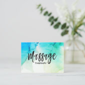 ** Massagetherapeut Massage Therapie Wasserfarbe Visitenkarte (Stehend Vorderseite)