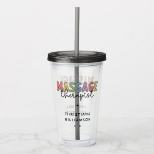Massagetherapeut Massagetherapeutika Geschenke Acryltrinkbecher