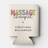 Massagetherapeut | Massagetherapeutika Geschenke Dosenkühler (Rückseite)