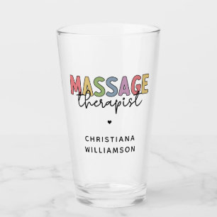 Massagetherapeut Massagetherapeutika Geschenke Glas