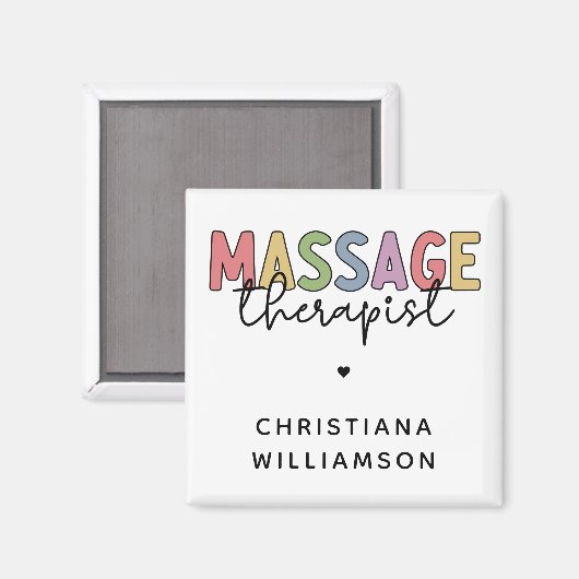 Massagetherapeut | Massagetherapeutika Geschenke Magnet (Vorderseite/Rückseite)