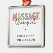 Massagetherapeut | Massagetherapeutika Geschenke Ornament Aus Metall (Links)