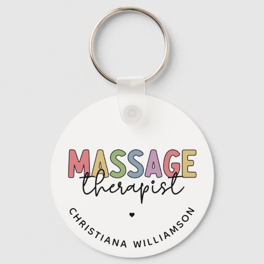 Massagetherapeut | Massagetherapeutika Geschenke Schlüsselanhänger (Vorderseite)