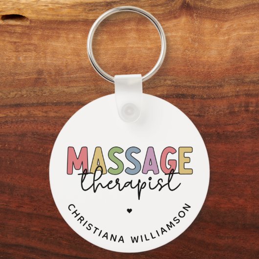 Massagetherapeut | Massagetherapeutika Geschenke Schlüsselanhänger (Vorderseite)