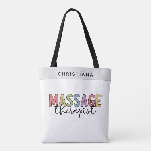 Massagetherapeut | Massagetherapeutika Geschenke Tasche (Rückseite)