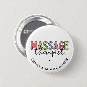 Massagetherapeut   Massagetherapie - Geschenk Button