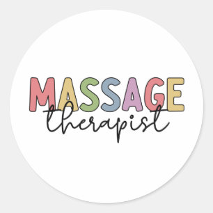 Massagetherapeut   Massagetherapie Runder Aufkleber