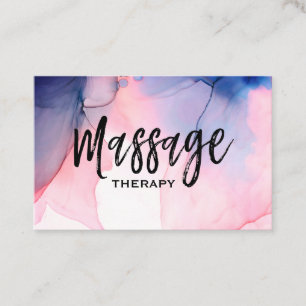 **Massagetherapeut * Massagetherapie Wasserfarbe** Visitenkarte