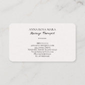 *~* Massagetherapeut Massagetherapie Wasserfarbe Visitenkarte (Rückseite)