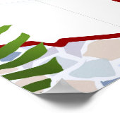 Massagetherapeut massiert eine Frau auf einer Poster (Ecke)