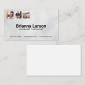 Massagetherapeut | Mitarbeiter im Gesundheitswesen Visitenkarte (Vorne/Hinten)