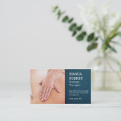 Massagetherapeut | Muskelmassage Visitenkarte (Stehend Vorderseite)