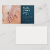 Massagetherapeut | Muskelmassage Visitenkarte (Vorne/Hinten)