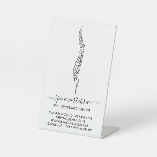 Massagetherapeut Orthopäde Sockelschild (Vorderseite)