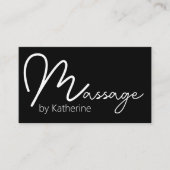 Massagetherapeut Personalausweise Visitenkarten Visitenkarte (Vorderseite)