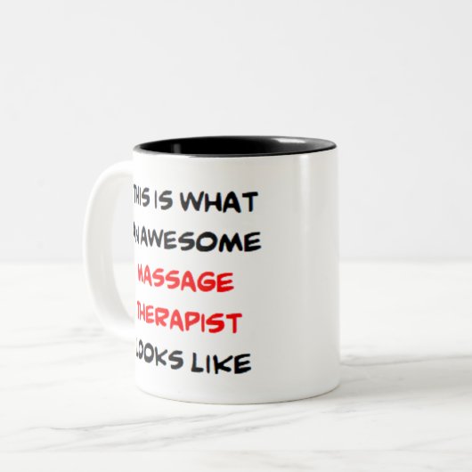 Massagetherapeut, phantastisch zweifarbige tasse (Vorderseite Links)