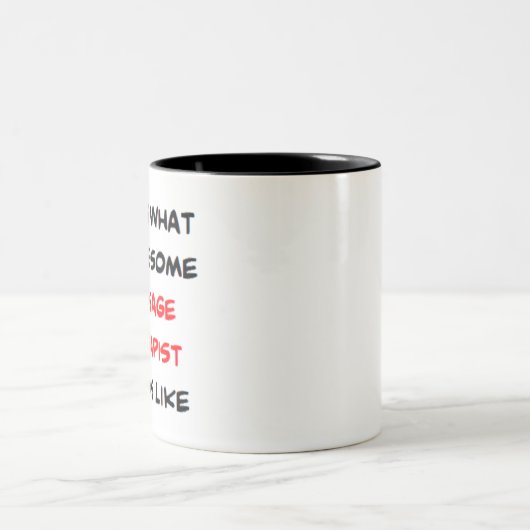 Massagetherapeut, phantastisch zweifarbige tasse (Mittel)