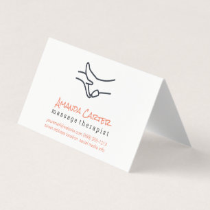 Massagetherapeut Physiotherapeut Visitenkarten