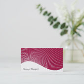 Massagetherapeut Ray Burst Visitenkarte (Stehend Vorderseite)