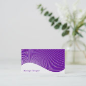 Massagetherapeut Ray Burst Visitenkarte (Stehend Vorderseite)