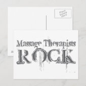Massagetherapeut Rock Postkarte (Vorne/Hinten)