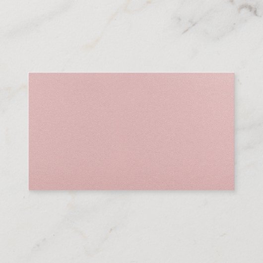 Massagetherapeut | Rosa Lotus-Blume Visitenkarte (Rückseite)