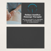 Massagetherapeut Rückenspine-Logo (Vorne & Hinten)