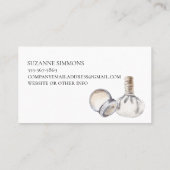 Massagetherapeut Salon Boho Wasserfarbe Visitenkarte (Rückseite)