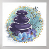 Massagetherapeut Salon Wellness-Center Stylist Zen Poster (Vorne)