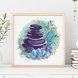 Massagetherapeut Salon Wellness-Center Stylist Zen Poster