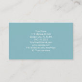 Massagetherapeut Salon Wellness-Center Stylist Zen Visitenkarte (Rückseite)