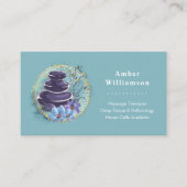 Massagetherapeut Salon Wellness-Center Stylist Zen Visitenkarte (Vorderseite)