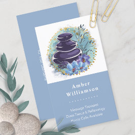 Massagetherapeut Salon Wellness-Center Stylist Zen Visitenkarte