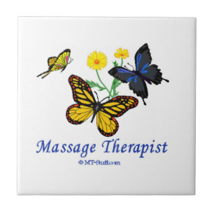 Massagetherapeut Schmetterlinge Fliese